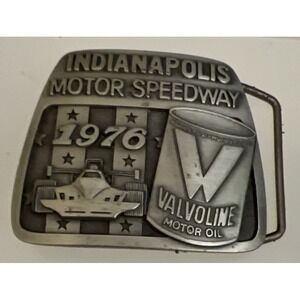 1976 Indianapolis 500 Belt Buckle Limited Edition 100 of 500 Pewter Rutherford